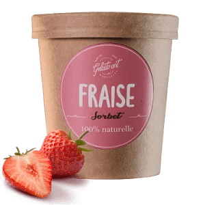Sorbet fraise : Gelato Marrakech