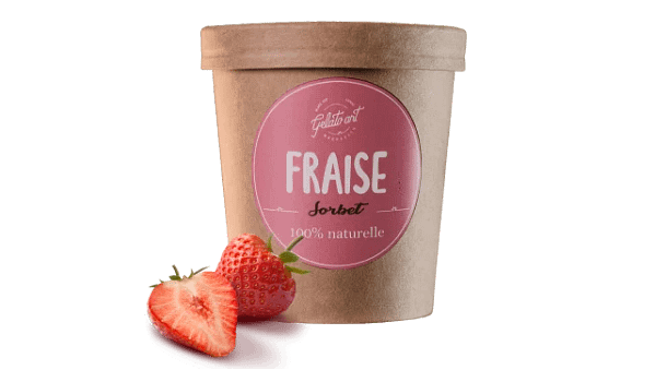 Sorbet fraise : Gelato Marrakech