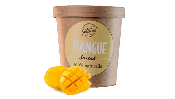 Sorbet Mangue 100% naturelle par Gelato Art